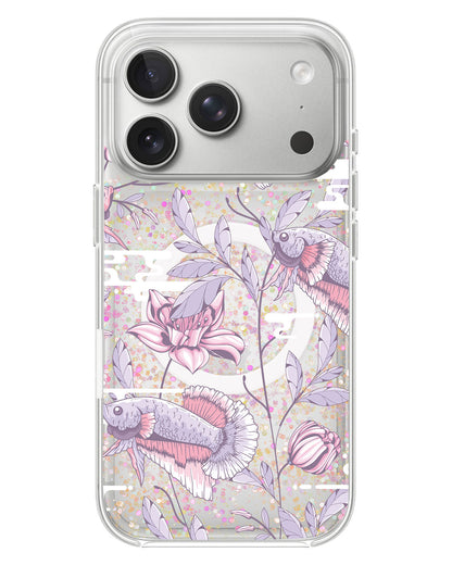 iPhone Glitter Case - Fish & Floral 1.0