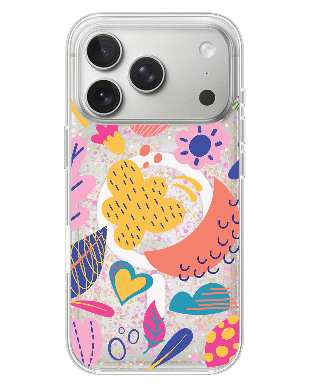 iPhone Glitter Case - Florals