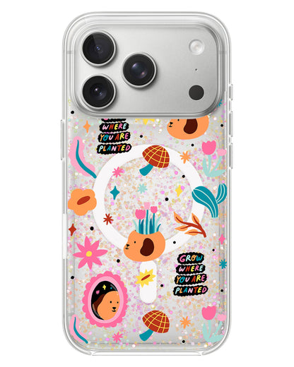 iPhone Glitter Case - Grow And Bloom
