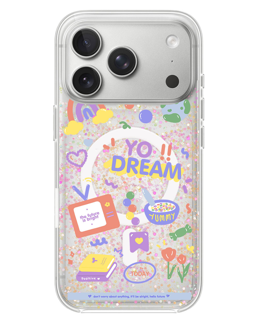 iPhone Glitter Case - Hello Future