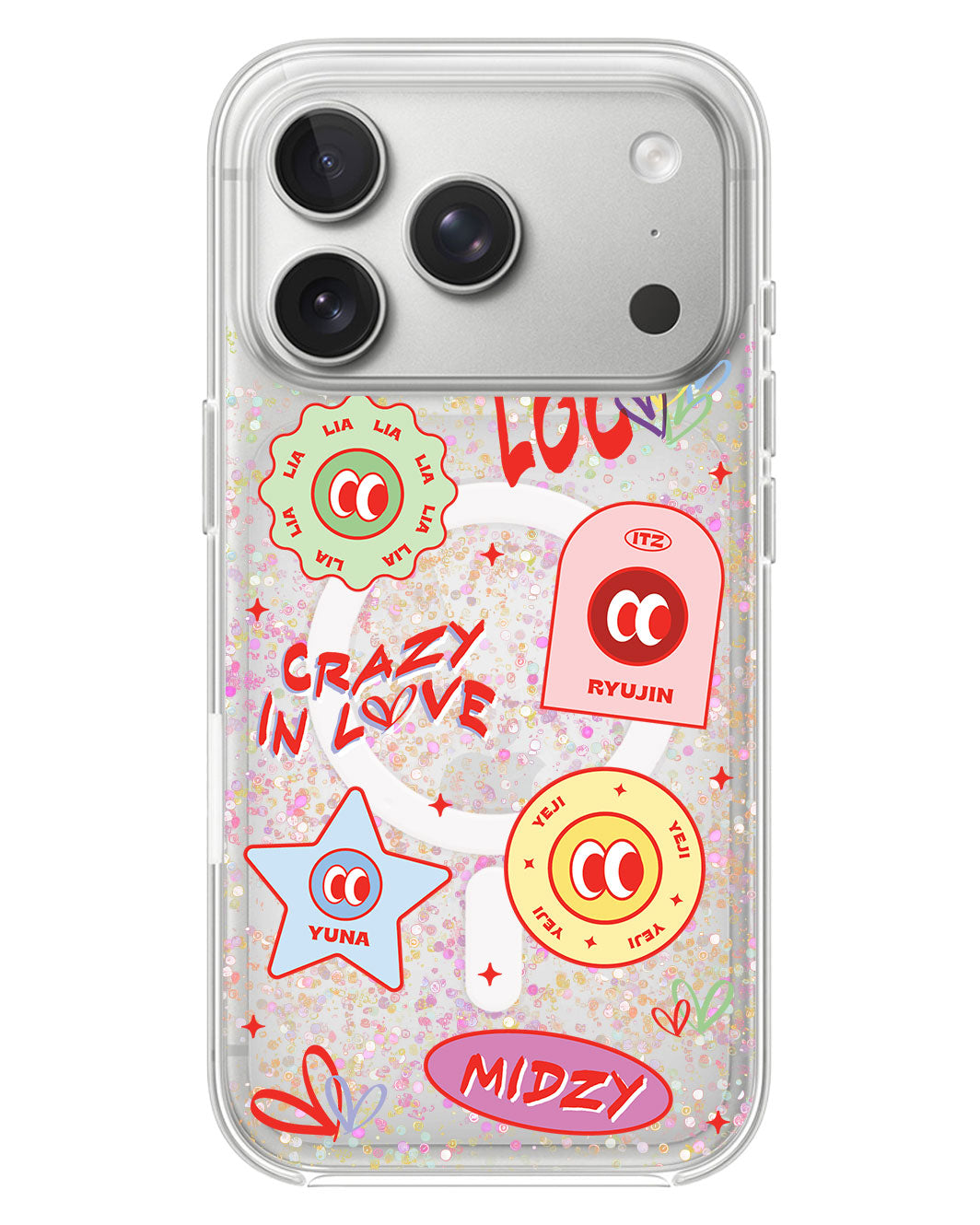iPhone Glitter Case - Itz Sticker Pack