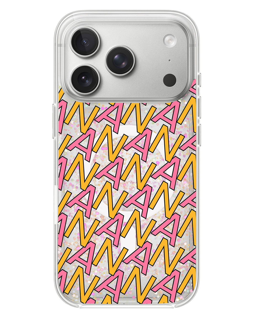 iPhone Glitter Case - Initial 3.0 Monogram