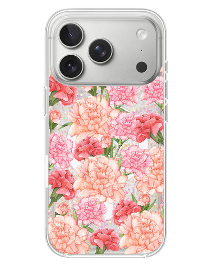 iPhone Glitter Case - January Carnation