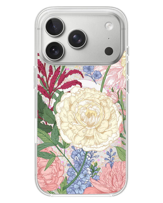 iPhone Glitter Case - July Delphinium