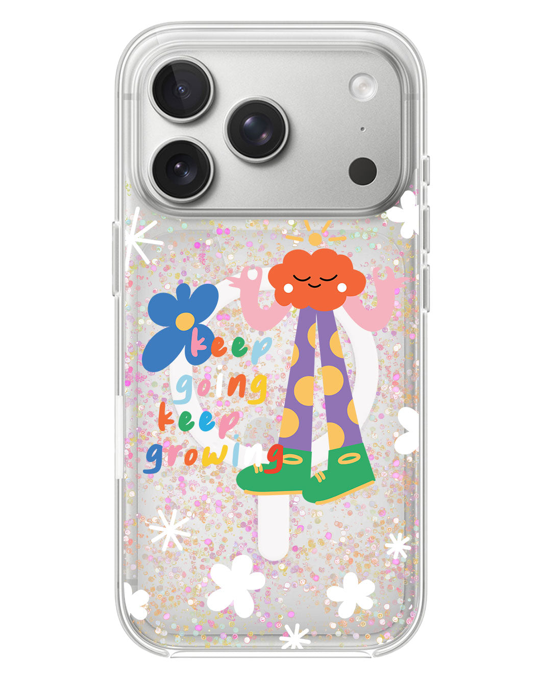 iPhone Glitter Case - Keep Growing