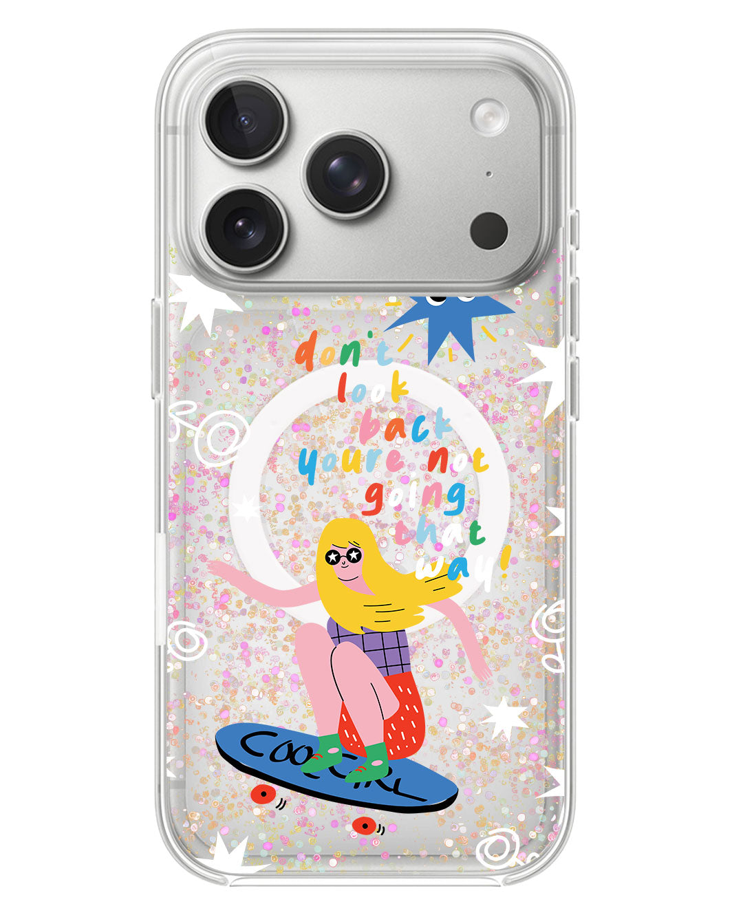iPhone Glitter Case - Keep Moving