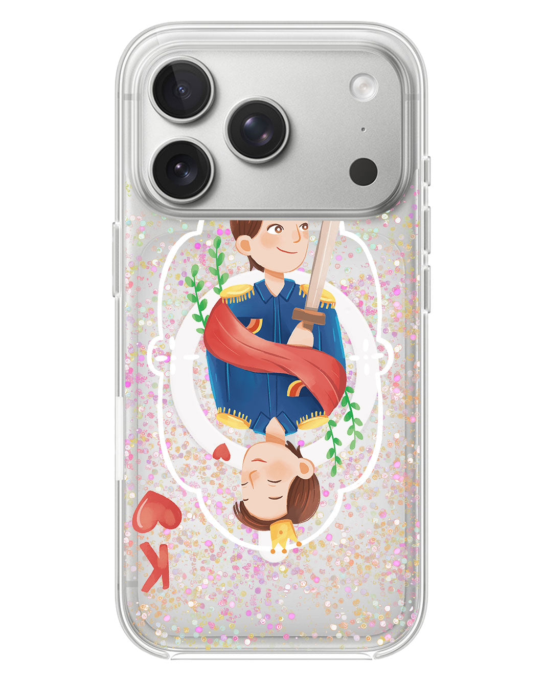 iPhone Glitter Case - King