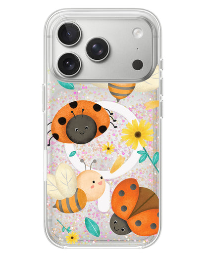 iPhone Glitter Case - Lady Bug & Bee