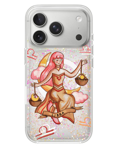 iPhone Glitter Case - Libra