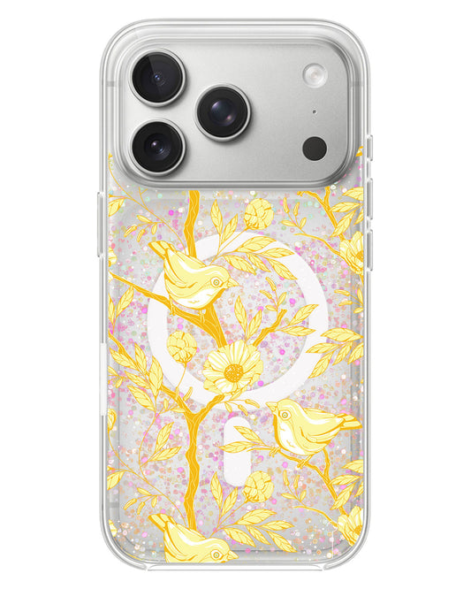 iPhone Glitter Case - Lovebird Monochrome 2.0