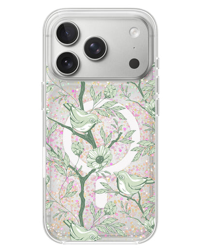 iPhone Glitter Case - Lovebird Monochrome 4.0