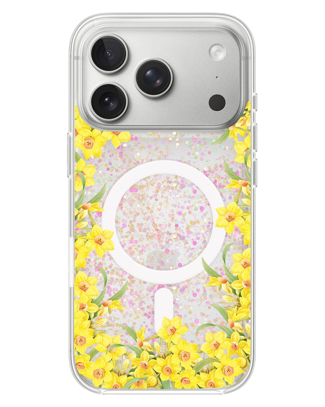 iPhone Glitter Case - March Daffodil