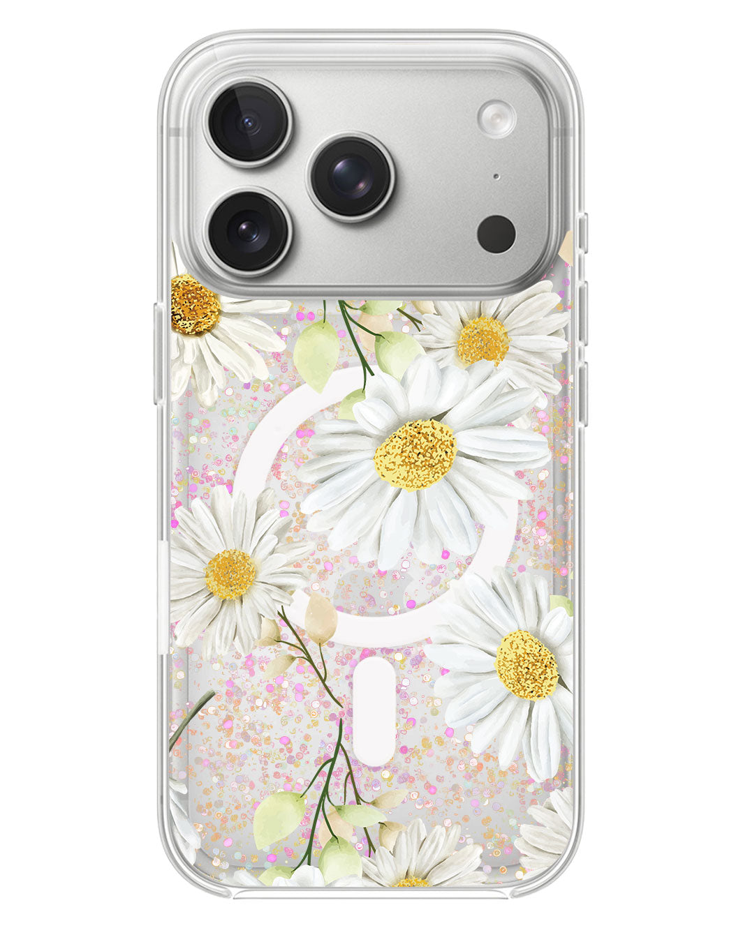 iPhone Glitter Case - October Chrysanthemum