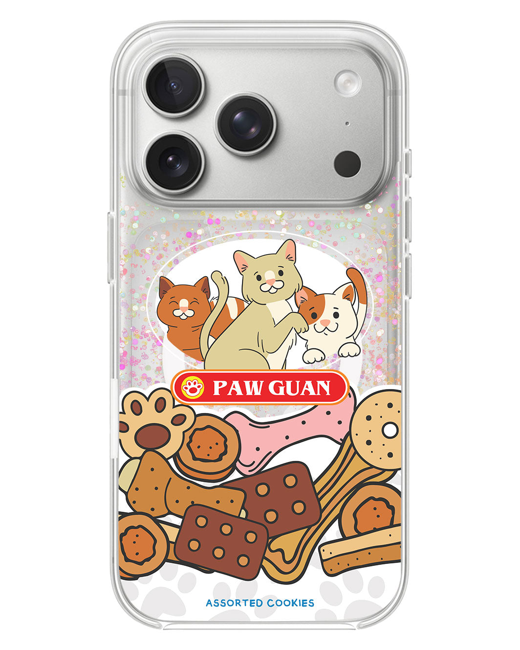 iPhone Glitter Case - Pawguan Cat