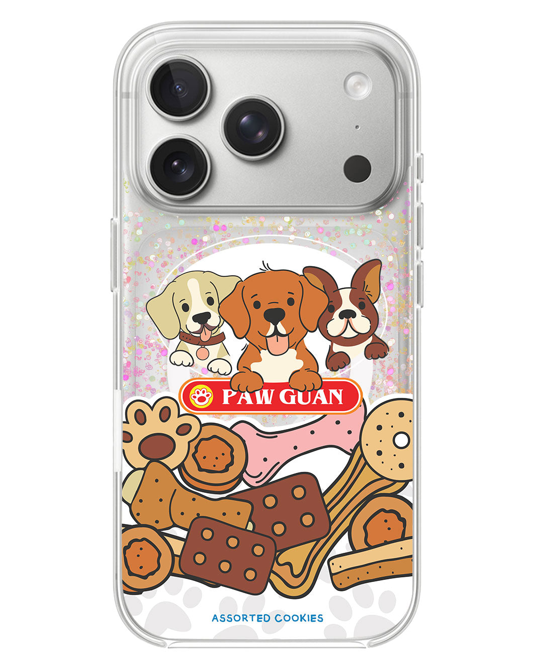 iPhone Glitter Case - Pawguan Dog