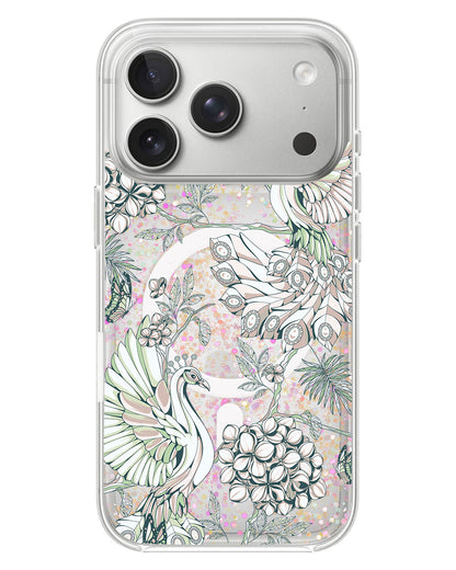 iPhone Glitter Case - Peacock 4.0