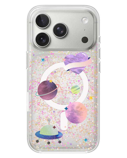 iPhone Glitter Case - Pink Planet