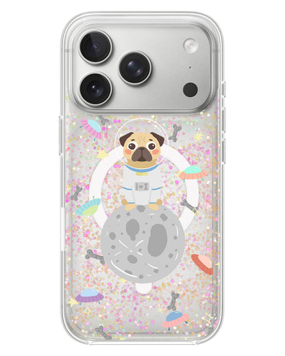 iPhone Glitter Case - Pugstronaut