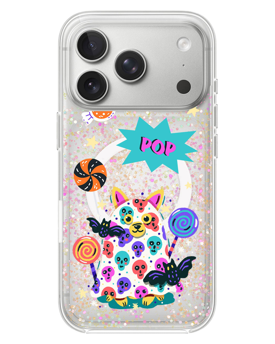 iPhone Glitter Case - Puppy Monster