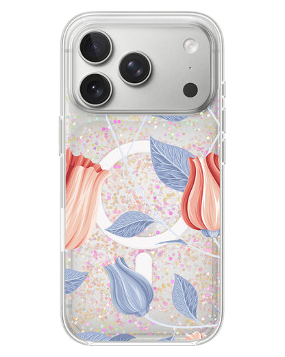 iPhone Glitter Case - Red Tulip