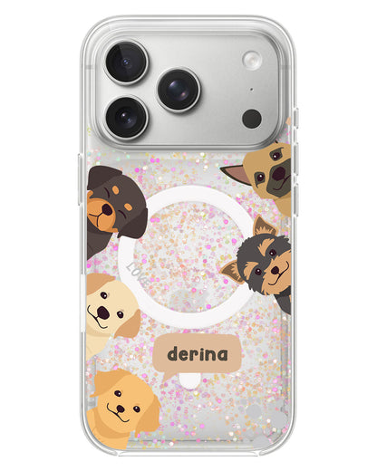 iPhone Glitter Case - Ruff Family
