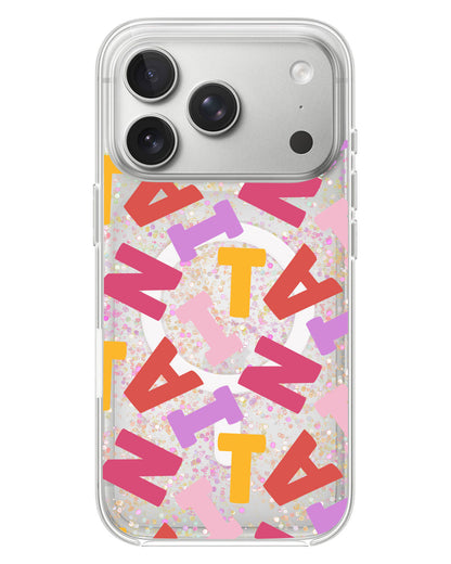 iPhone Glitter Case - Scattered Monogram 1.0