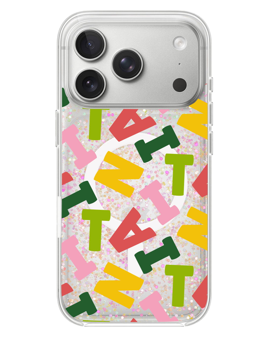 iPhone Glitter Case - Scattered Monogram 3.0