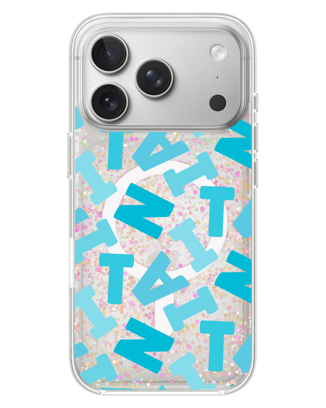 iPhone Glitter Case - Scattered Monogram 5.0