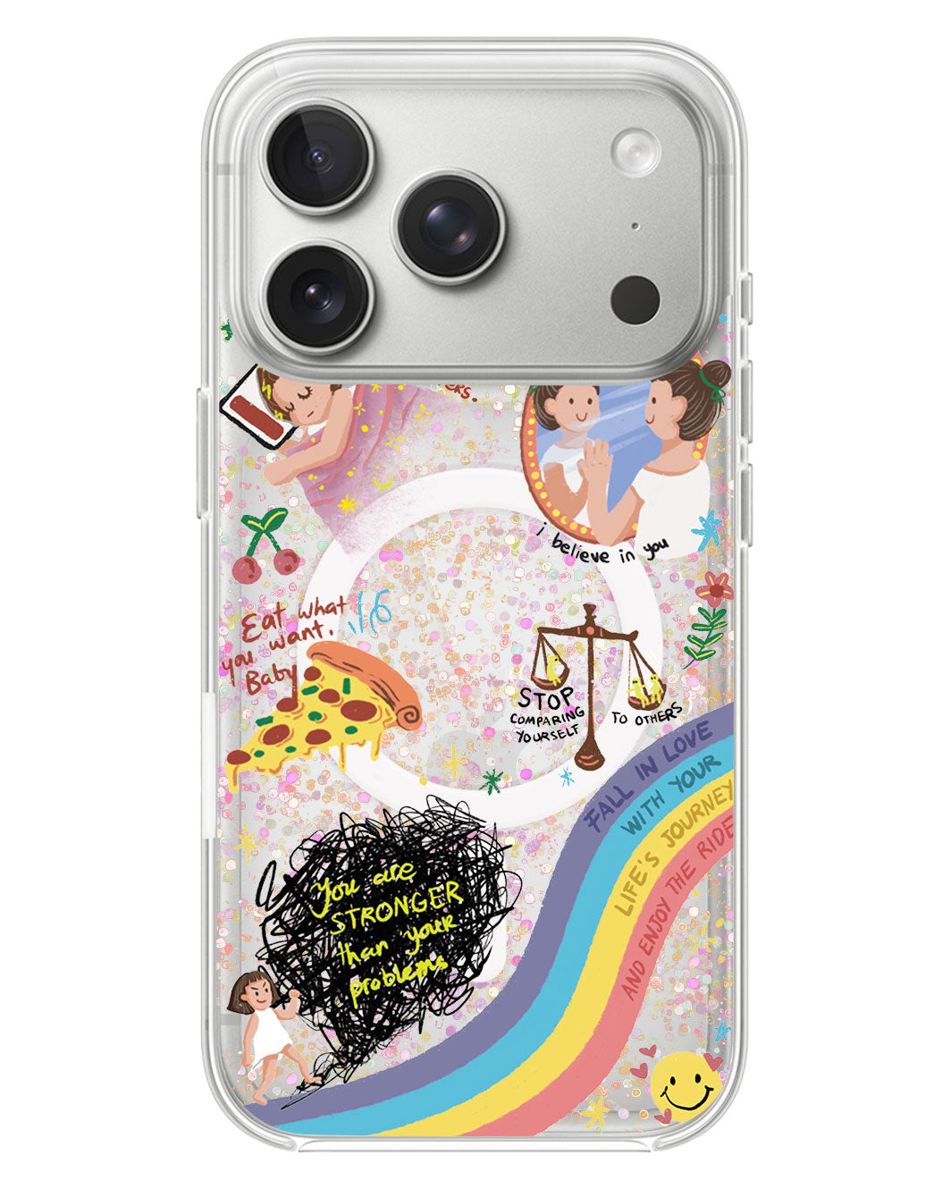 iPhone Glitter Case - Self Love 2.0