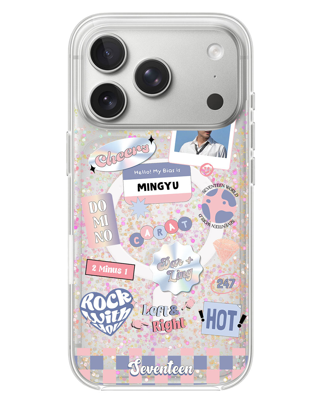 iPhone Glitter Case - Seventeen World
