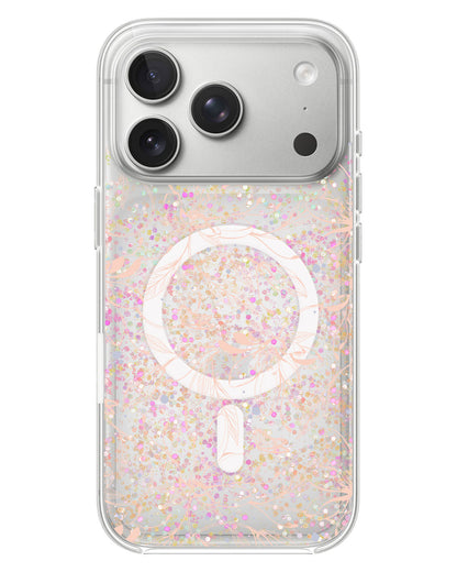 iPhone Glitter Case - Sketchy Flower & Butterfly 1.0