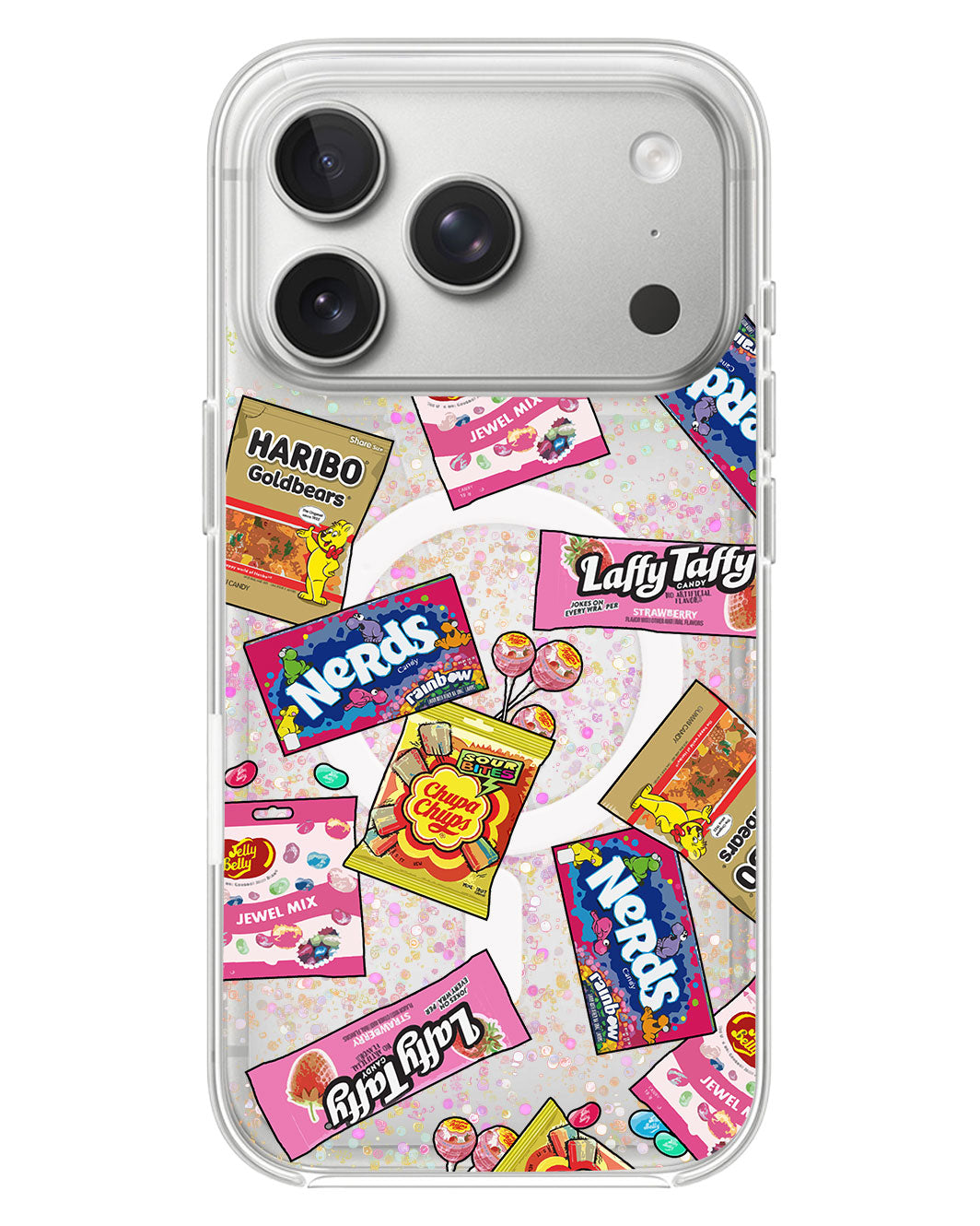 iPhone Glitter Case - Sweets And Gummies