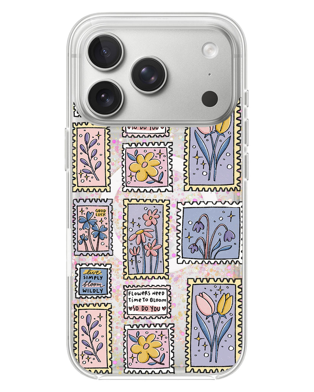 iPhone Glitter Case - Time To Bloom
