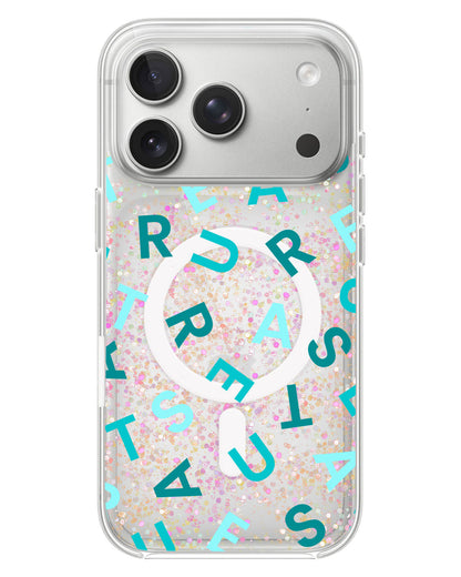 iPhone Glitter Case - Treasure Monogram