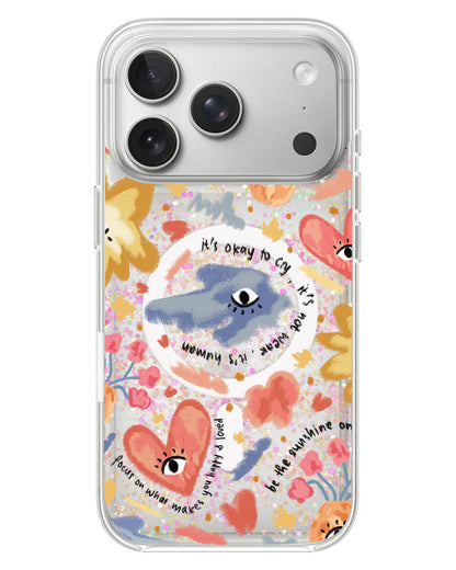 iPhone Glitter Case - Abstract Lovers