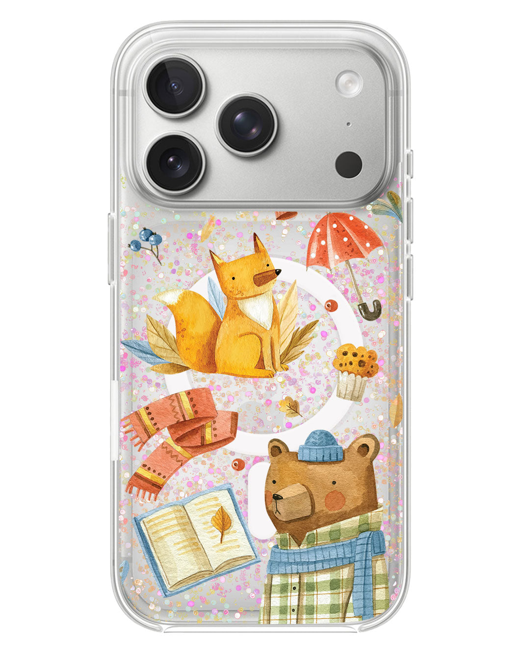 iPhone Glitter Case - Bear & Fox