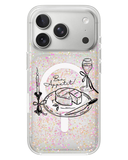 iPhone Glitter Case - Bon Appetit