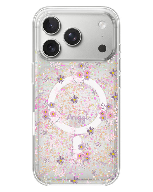 iPhone Glitter Case - Cherry Blossom