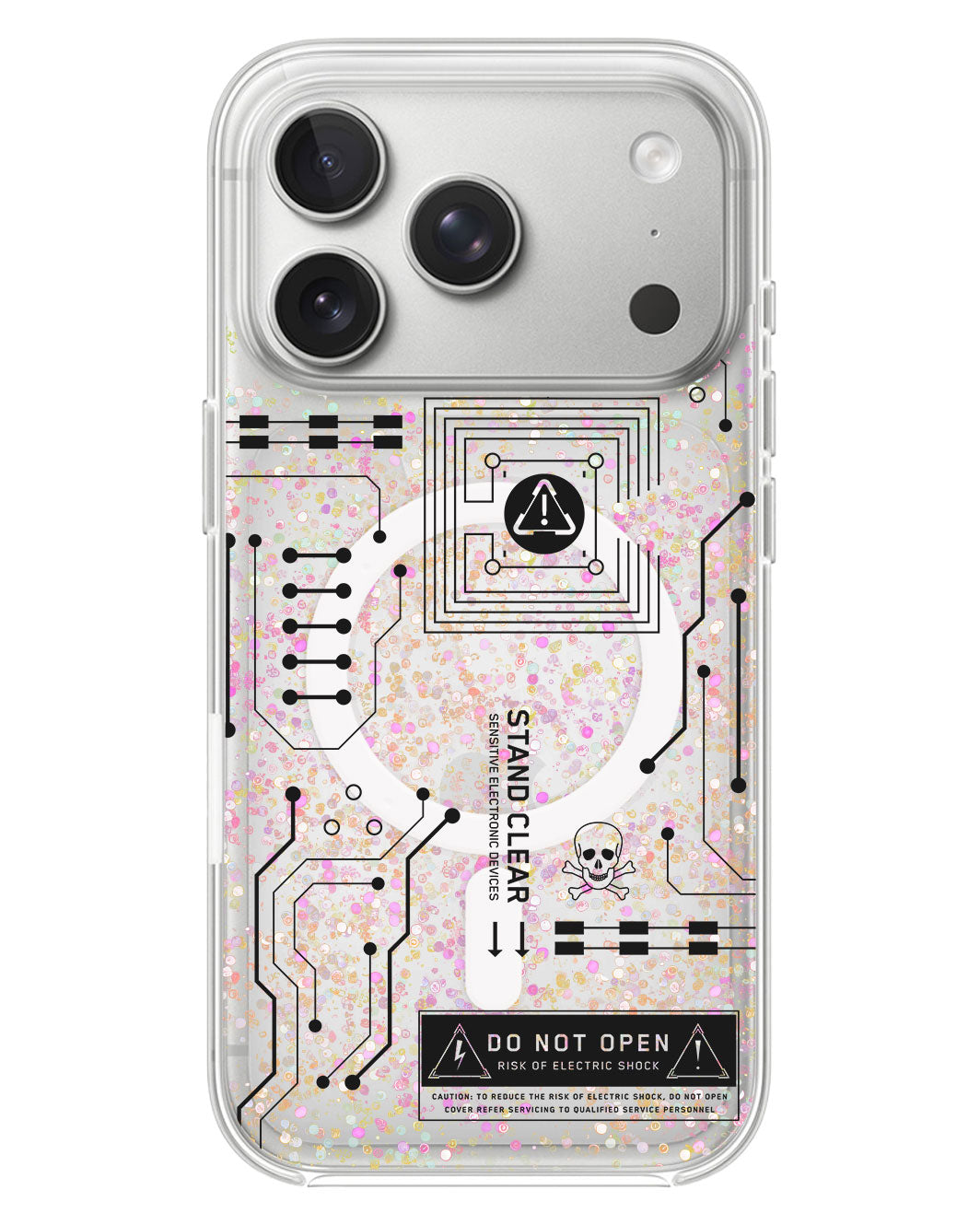 iPhone Glitter Case - Circuit Black