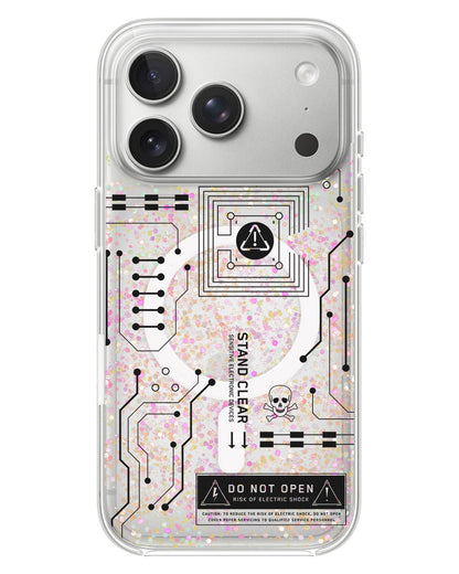 iPhone Glitter Case - Circuit Black