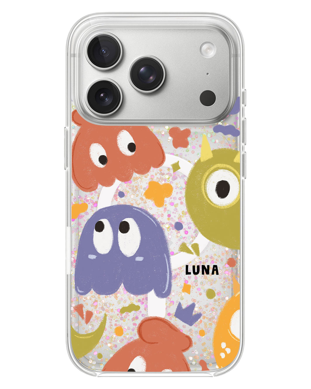 iPhone Glitter Case - Cute Monster 1