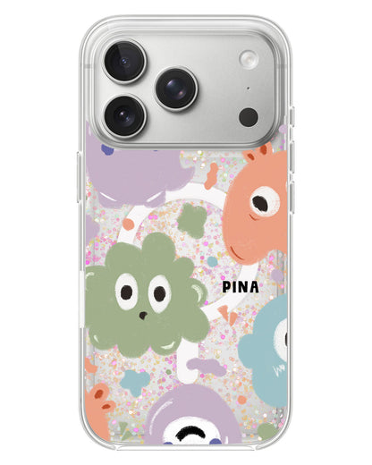 iPhone Glitter Case - Cute Monster 2