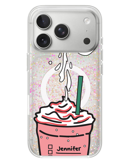 iPhone Glitter Case - Frappe Rasberry