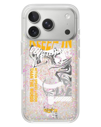 iPhone Glitter Case - Keep In Confidence