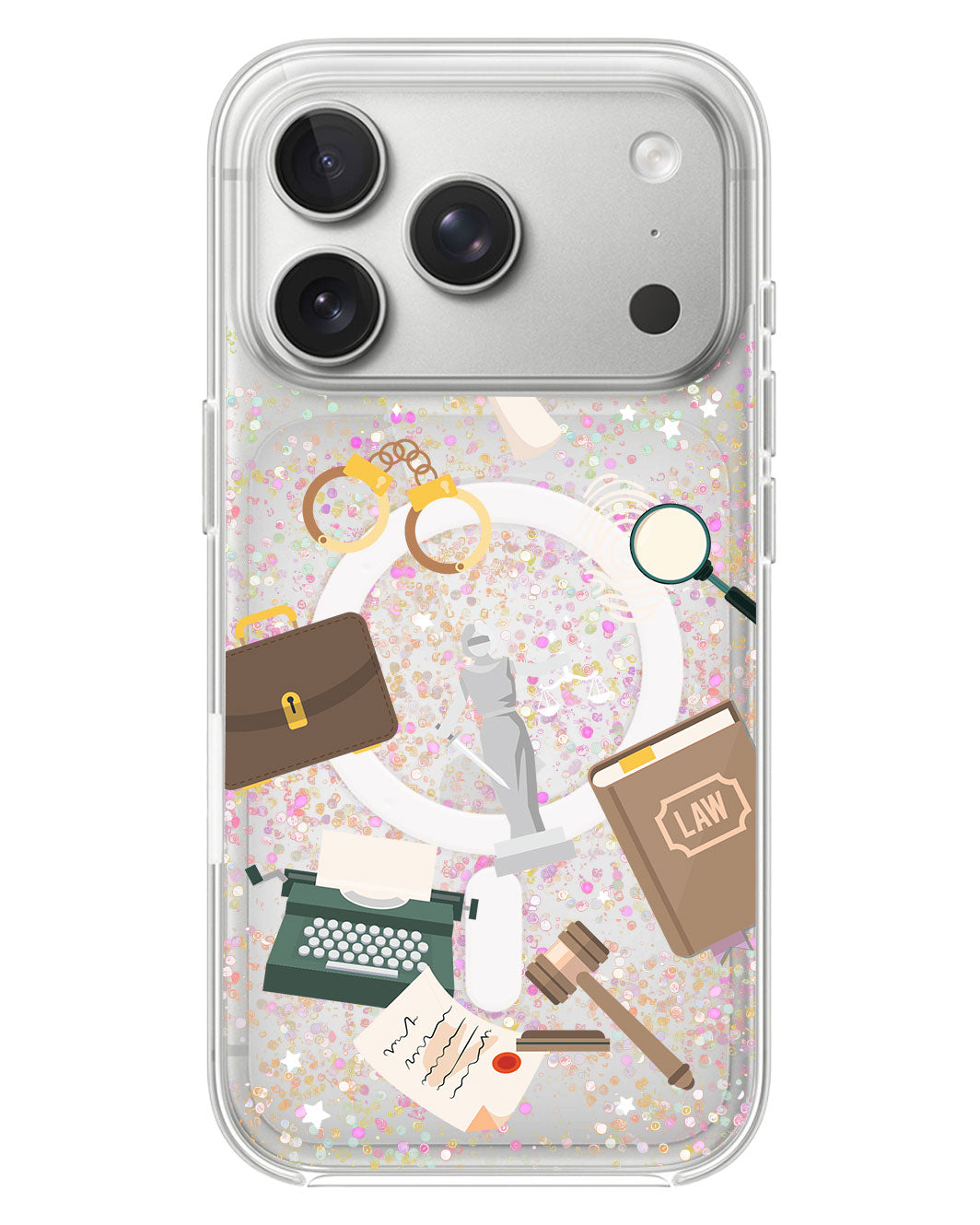 iPhone Glitter Case - Lawyer