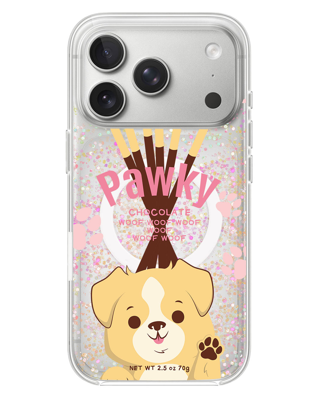 iPhone Glitter Case - Pawky Dog