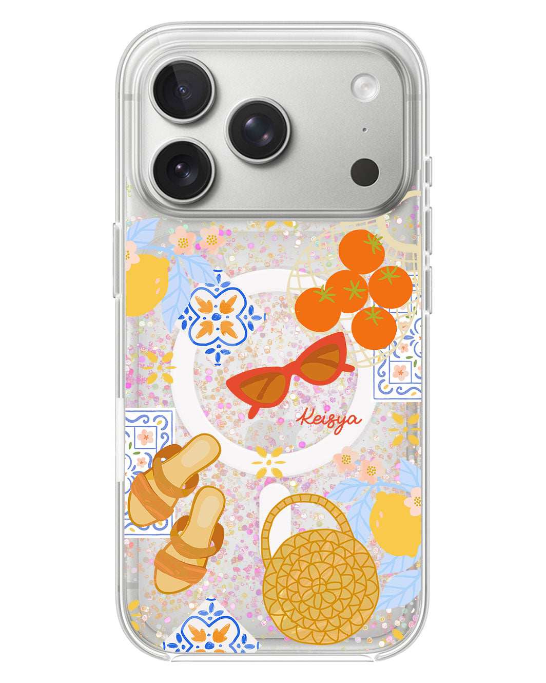 iPhone Glitter Case - Santorini