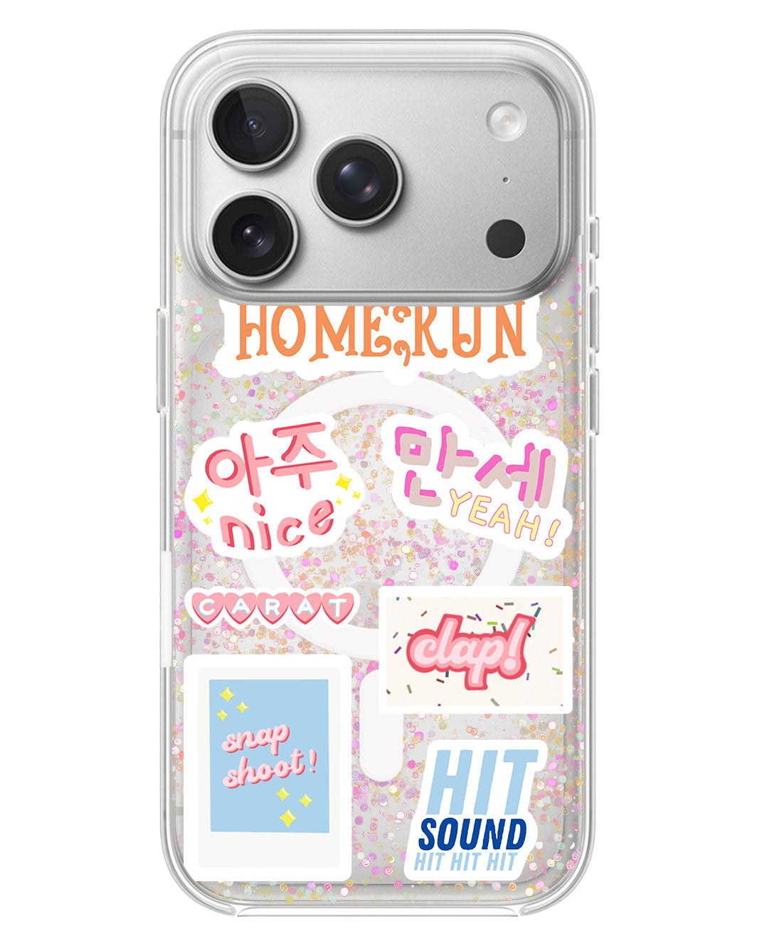 iPhone Glitter Case - Seventeen Sticker Pack