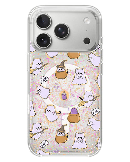 iPhone Glitter Case - Spooky Cat