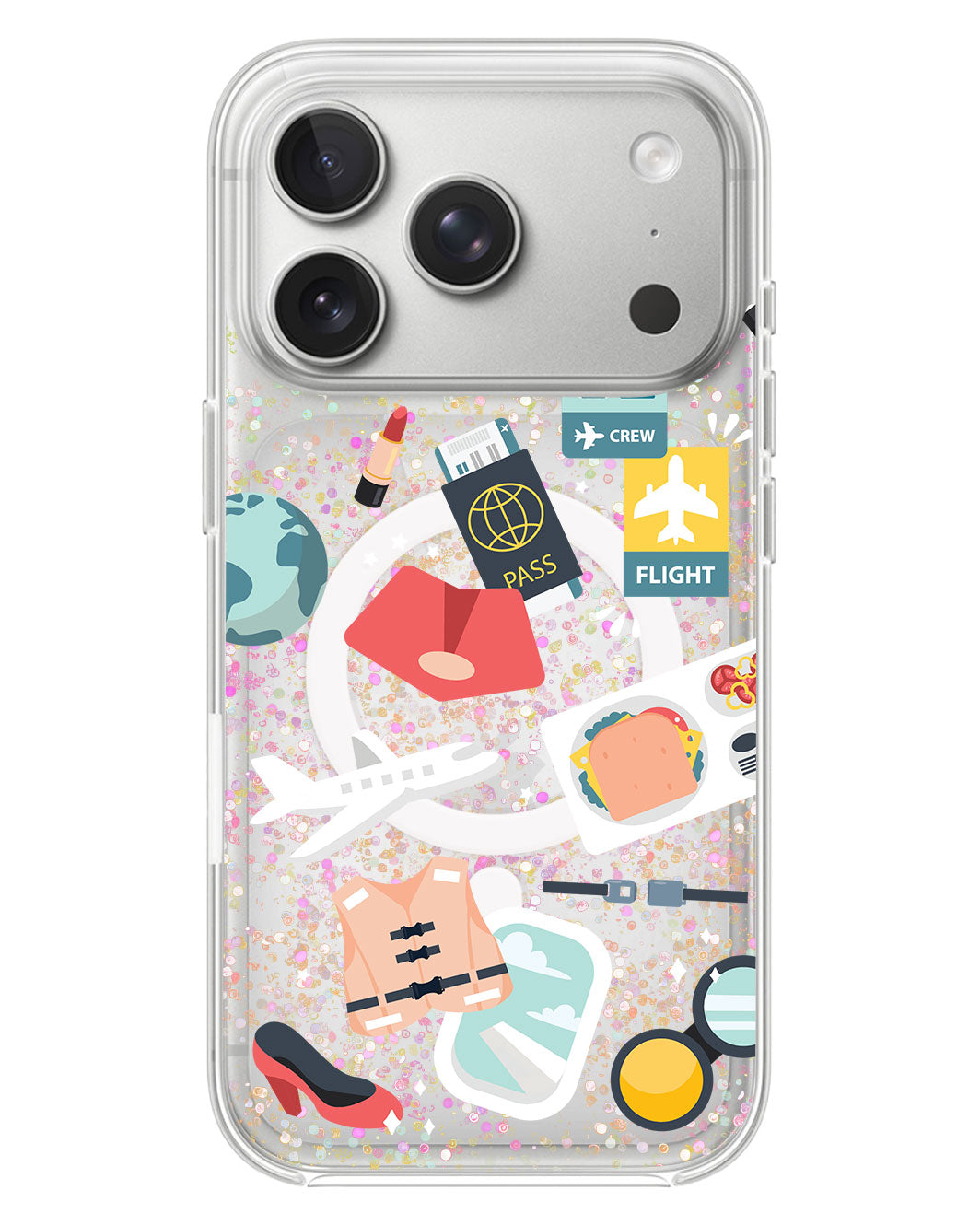 iPhone Glitter Case - Stewardess
